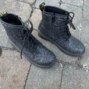 Dr. Martens glittery disco boots
